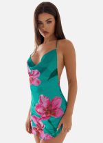 Orion Beaded Chiffon Mini Dress - Petal Reef - 图片 5