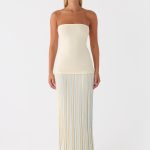Otillie Knit Maxi Dress - Yellow