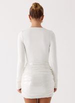 Overprotected Sequin Mini Dress - White - 图片 5