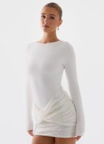 Overprotected Sequin Mini Dress - White - 图片 6