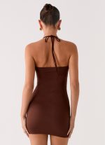 Palm Beach Mini Dress - Chocolate - 图片 4