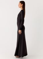 Palm Haze Maxi Dress - Black - 图片 2