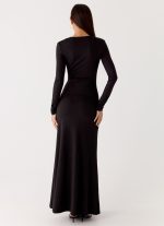 Palm Haze Maxi Dress - Black - 图片 3