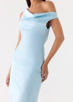Palm Royal Maxi Dress - Ice Blue - 图片 5