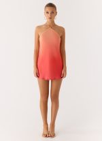 Palm Sugar Beaded Mini Dress - Sunset Ombre - 图片 4