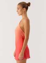 Palm Sugar Beaded Mini Dress - Sunset Ombre - 图片 2
