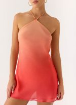 Palm Sugar Beaded Mini Dress - Sunset Ombre - 图片 6