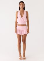 Pinki Beaded Halter Top - Pink - 图片 8