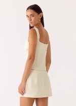 Posy Satin Top - Ivory - 图片 5