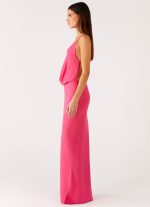 Pure Heart Cowl Maxi Dress - Fuchsia - 图片 4