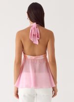 Put It Straight Beaded Sequin Top - Baby Pink - 图片 3