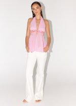 Put It Straight Beaded Sequin Top - Baby Pink - 图片 6
