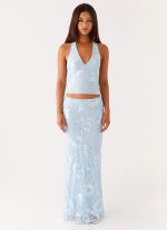 Radiate Maxi Skirt - Blue - 图片 5