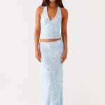 Radiate Maxi Skirt - Blue