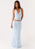 Radiate Maxi Skirt - Blue - 图片 6