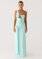 Ravi One Shoulder Top - Aqua - 图片 4