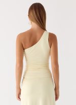 Ravi One Shoulder Top - Yellow - 图片 6
