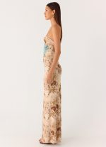 React Strapless Maxi Dress - Desert Blur - 图片 2