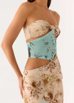 React Strapless Maxi Dress - Desert Blur - 图片 5