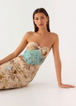 React Strapless Maxi Dress - Desert Blur - 图片 6