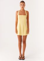 Remi Halter Mini Dress - Yellow - 图片 2