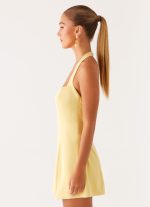 Remi Halter Mini Dress - Yellow - 图片 3