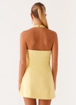 Remi Halter Mini Dress - Yellow - 图片 4