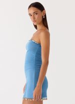 Rhiellie Strapless Mini Dress - Blue - 图片 2