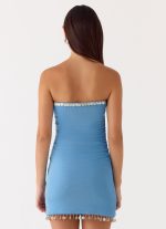 Rhiellie Strapless Mini Dress - Blue - 图片 3