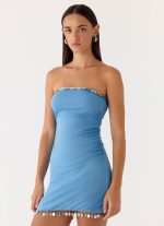 Rhiellie Strapless Mini Dress - Blue - 图片 6