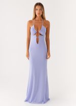 Roberta Maxi Dress - Heather Blue - 图片 2