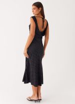 Role Model Maxi Dress - Black Polka Dot - 图片 5