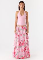 Roll Out Halter Top - Petal Pink - 图片 4