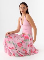 Roll Out Halter Top - Petal Pink - 图片 5