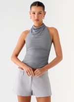 Rosana Halter Top - Grey - 图片 5