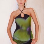 Rosetta Top - Lime Flower