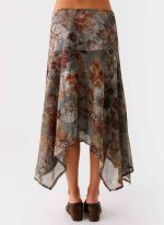 Rosewood Low Rise Midi Skirt - Vintage Blossom - 图片 3