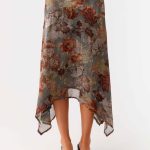 Rosewood Low Rise Midi Skirt - Vintage Blossom
