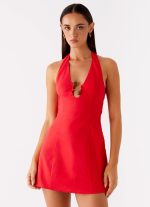 Roxe Mini Dress - Red - 图片 5