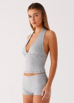 Roxy Halter Top - Grey - 图片 6