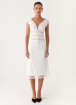 Ruann Lace Trim Top - White - 图片 6