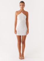 Rumi Beaded Mini Dress - White - 图片 2