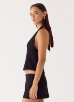 Rushing Around Halter Top - Black - 图片 3