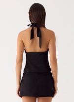 Rushing Around Halter Top - Black - 图片 4