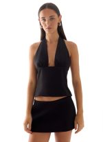 Rushing Around Halter Top - Black - 图片 6