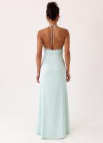 Samaria Halter Maxi Dress - Aqua - 图片 3