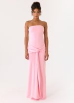 Sandrine Strapless Maxi Dress - Pink - 图片 6