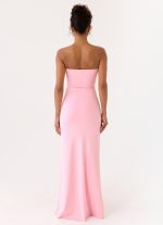 Sandrine Strapless Maxi Dress - Pink - 图片 5