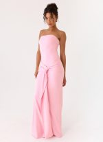 Sandrine Strapless Maxi Dress - Pink - 图片 8