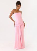 Sandrine Strapless Maxi Dress - Pink - 图片 9